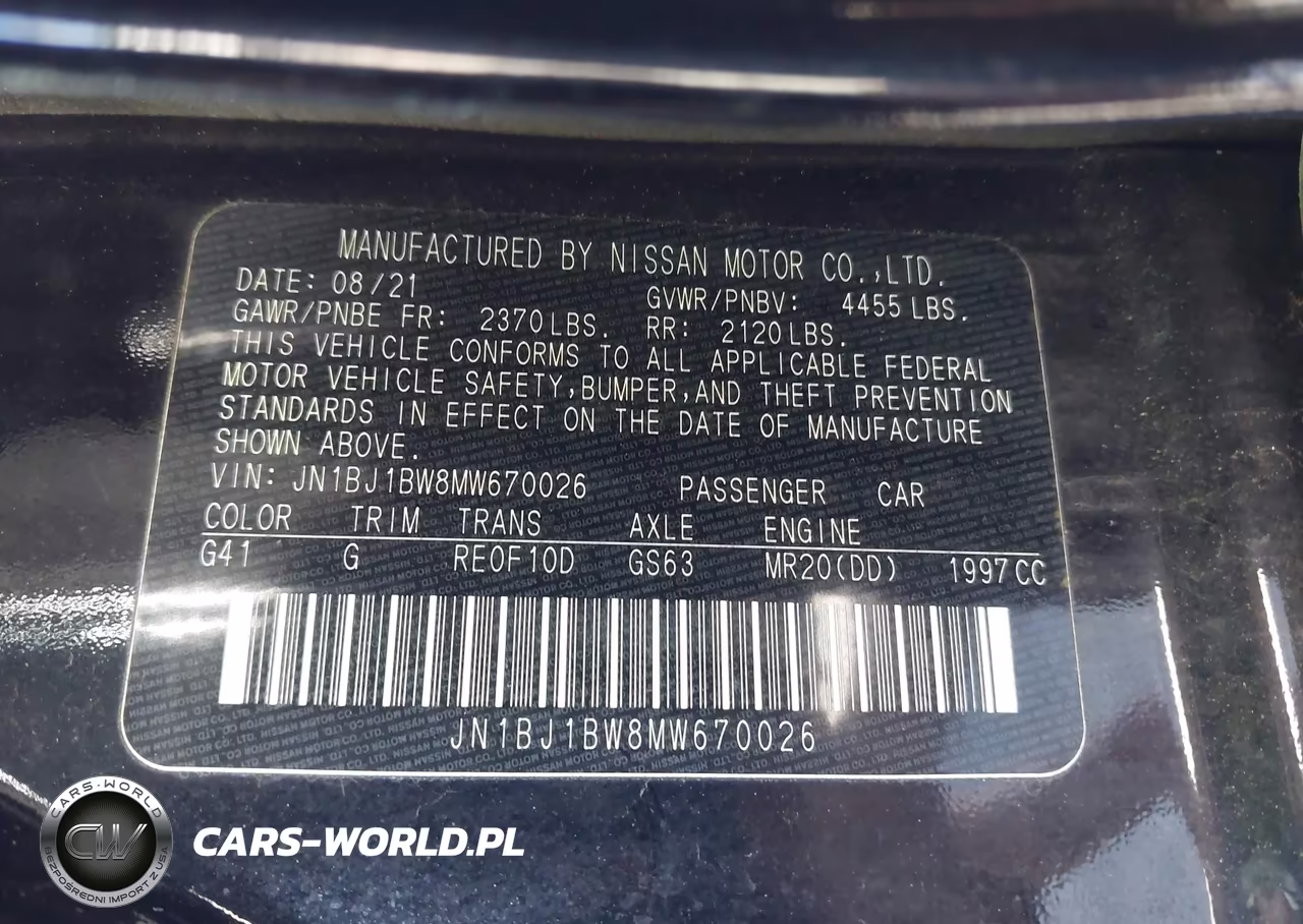2021 Nissan Rogue Sport Sv Awd Xtronic Cvt VIN:JN1BJ1BW8MW670026 - 9