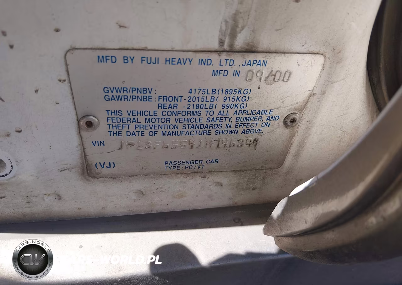 2001 Subaru Forester S VIN:JF1SF65541H746894 - 9