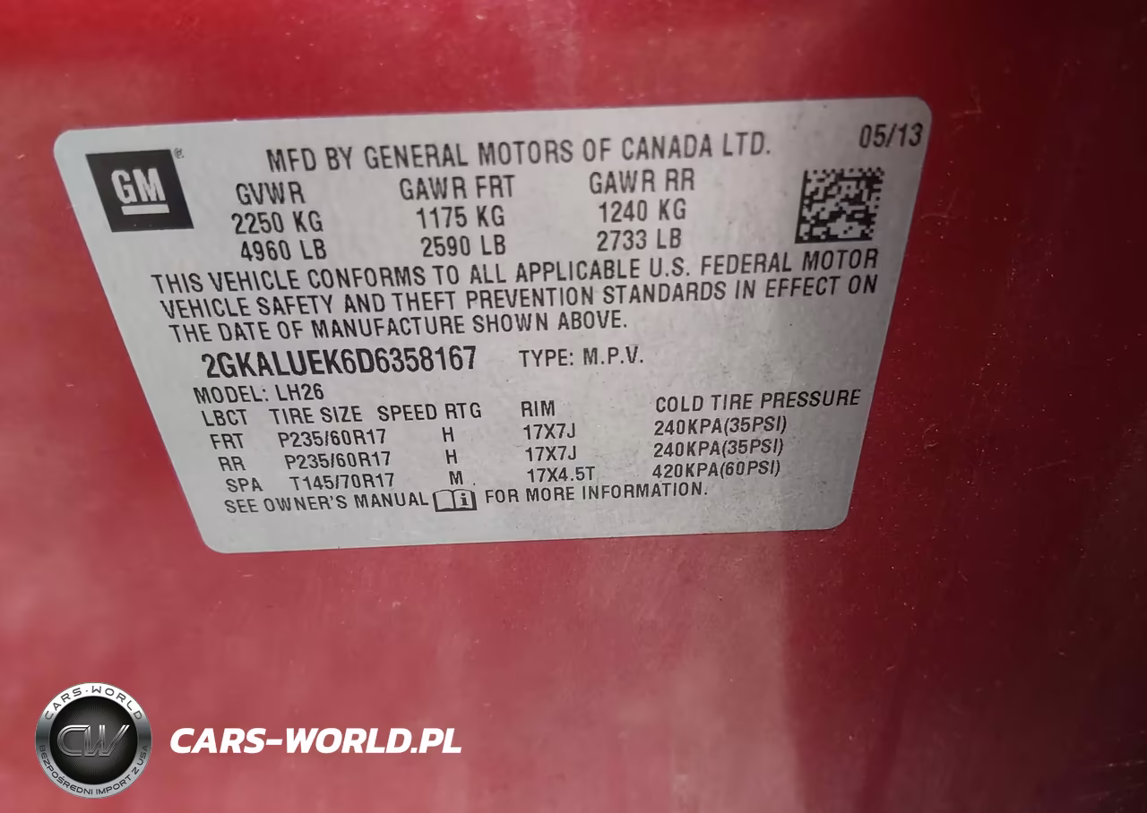 2013 GMC Terrain Slt-1 VIN:2GKALUEK6D6358167 - 9