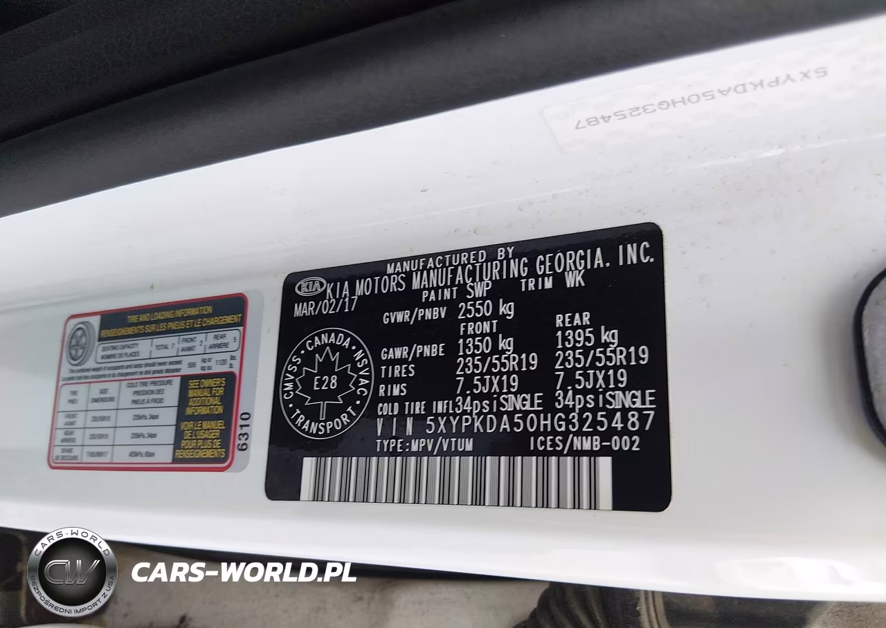 2017 Kia Sorento 3.3L Ex-3.3L Sx-3.3L Sxl VIN:5XYPKDA50HG325487 - 9