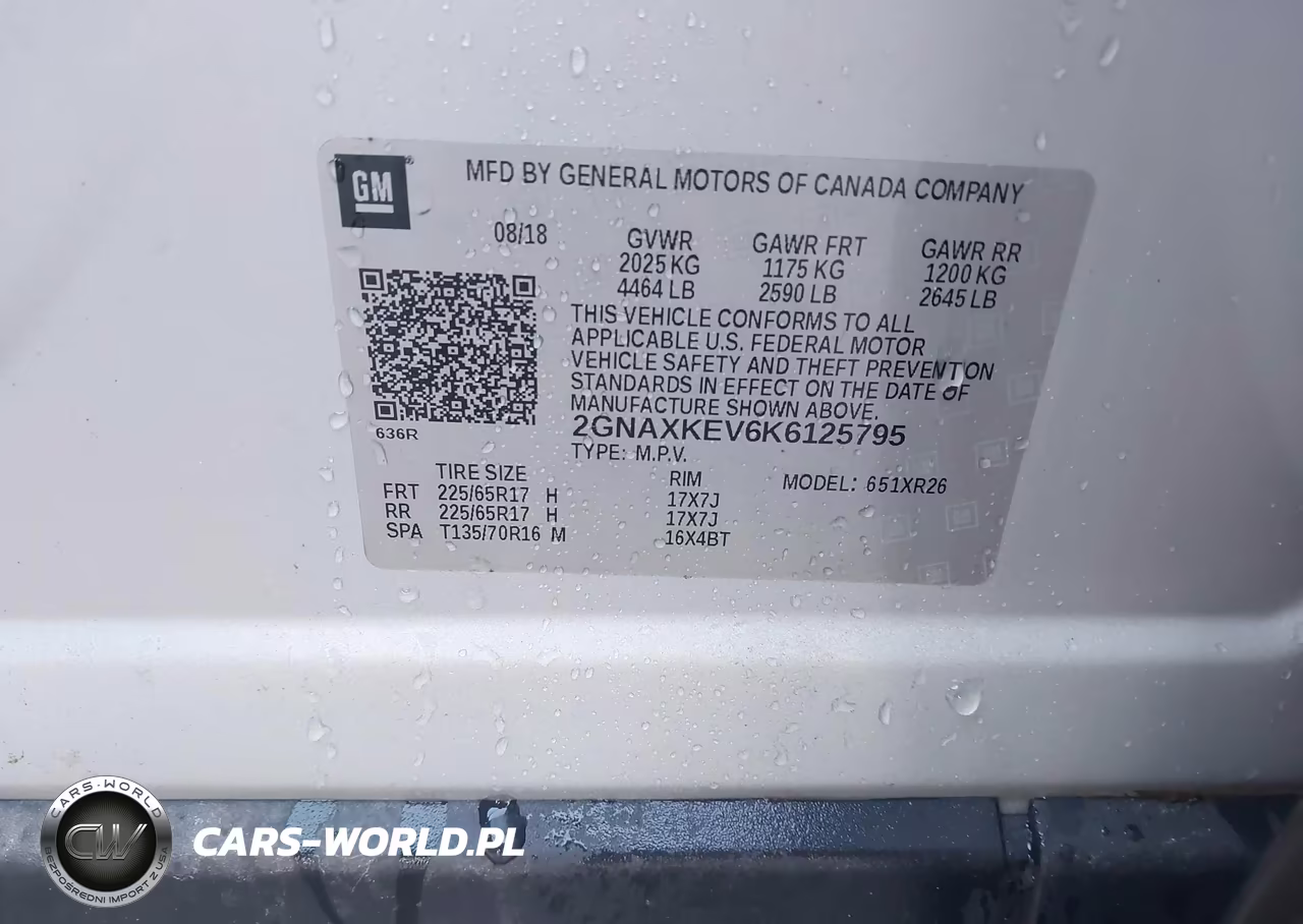 2019 Chevrolet Equinox Lt VIN:2GNAXKEV6K6125795 - 9