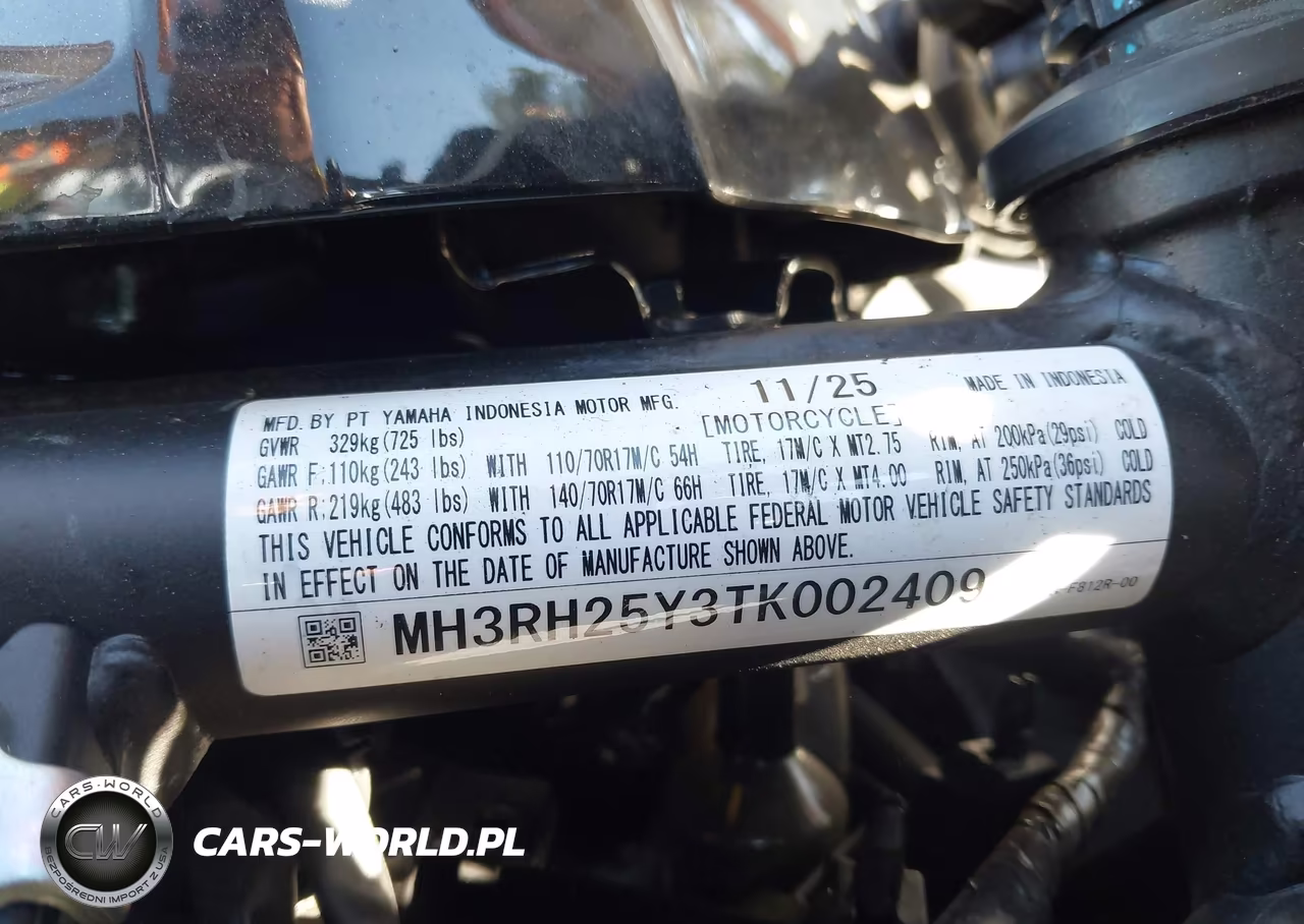 2026 Yamaha Yfz320 Ac VIN:MH3RH25Y3TK002409 - 10