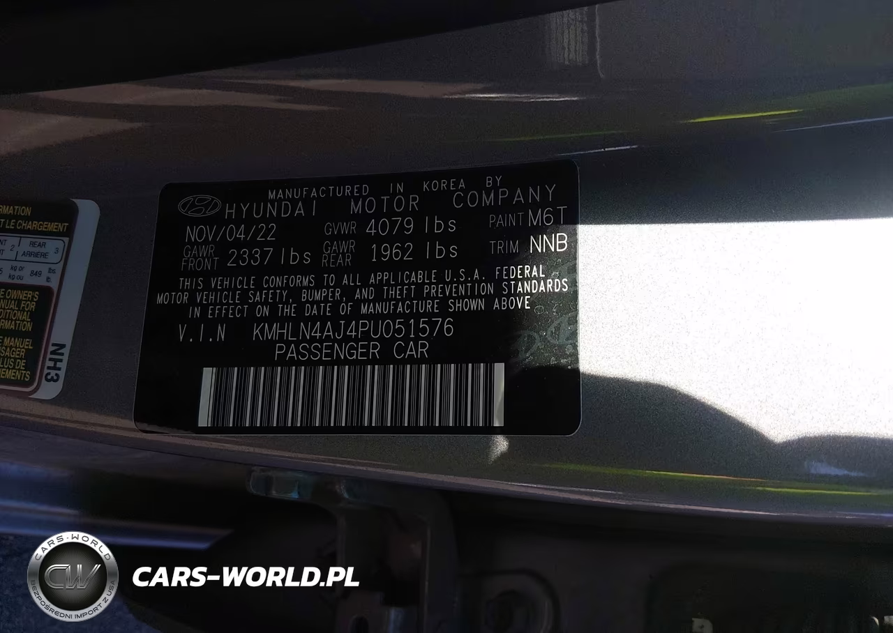 2023 Hyundai Elantra Hybrid Limited VIN:KMHLN4AJ4PU051576 - 9
