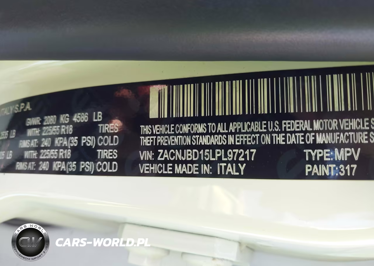 2020 Jeep Renegade Limited 4X4 VIN:ZACNJBD15LPL97217 - 9