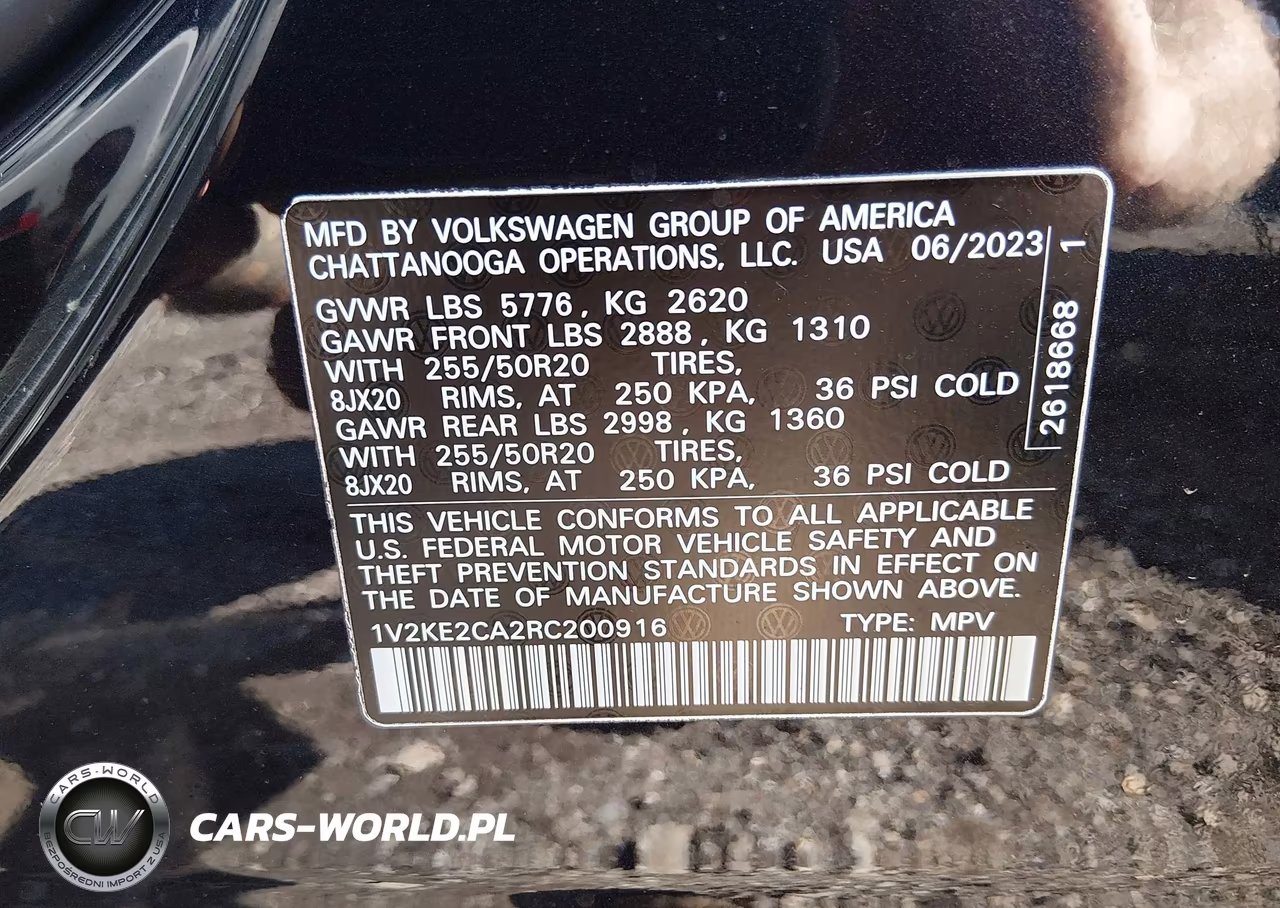 2024 Volkswagen Atlas Cross Sport 2.0T Se W-Technology VIN:1V2KE2CA2RC200916 - 9