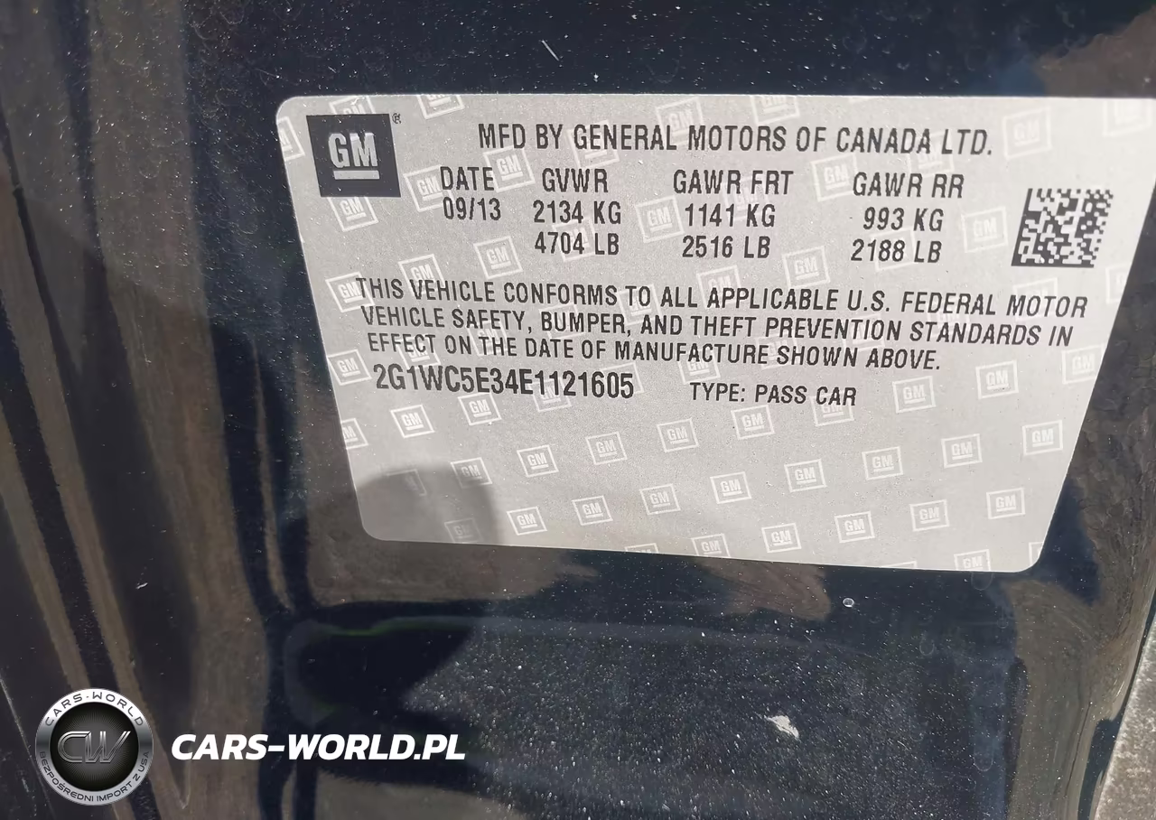 CHEVROLET IMPALA LIM VIN:2G1WC5E34E1121605 - 9