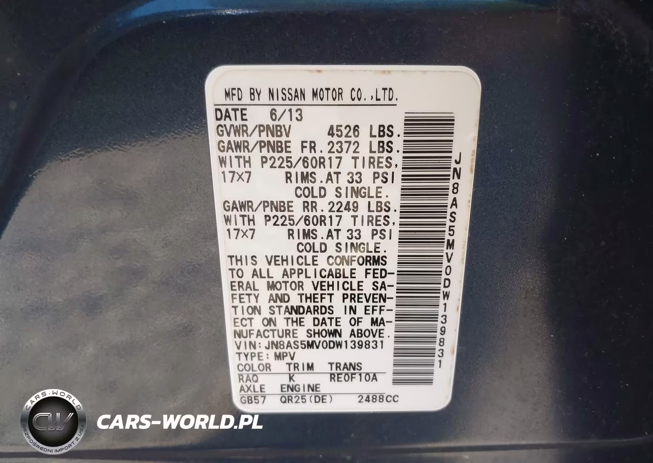2013 Nissan Rogue Sv VIN:JN8AS5MV0DW139831 - 9