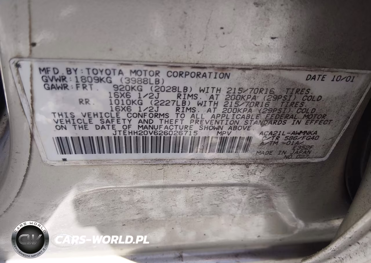 2002 Toyota Rav4 VIN:JTEHH20V626026715 - 9
