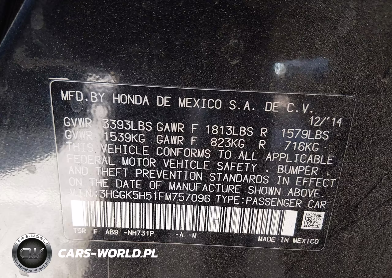 2015 Honda Fit Lx VIN:3HGGK5H51FM757096 - 9