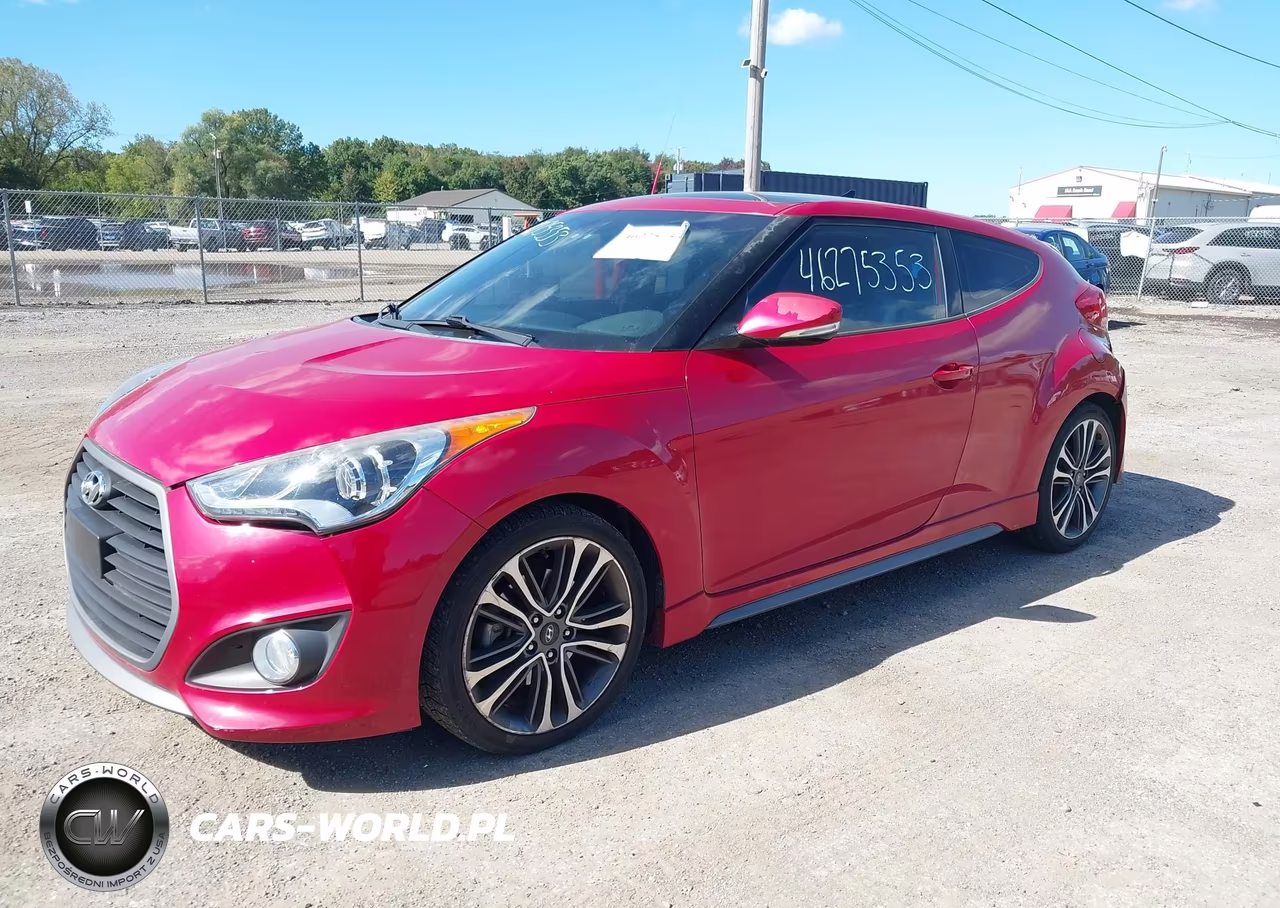 2016 Hyundai Veloster Turbo VIN:KMHTC6AE6GU299638 - 2