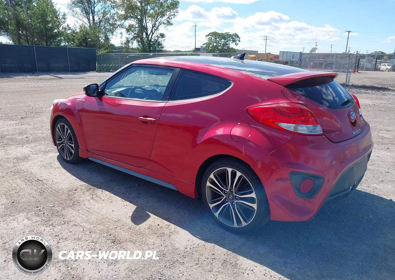 2016 Hyundai Veloster Turbo VIN:KMHTC6AE6GU299638 - 3