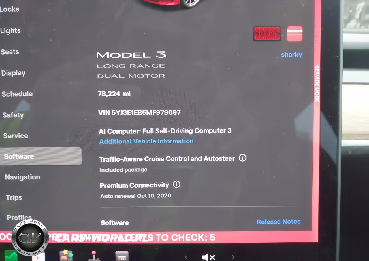 2021 Tesla Model 3 Long Range Dual Motor All-Wheel Drive VIN:5YJ3E1EB5MF979097 - 7