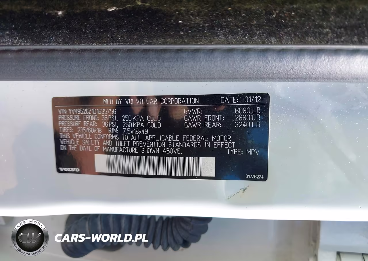 2013 Volvo Xc90 3.2 Premier Plus VIN:YV4952CZ1D1635756 - 9