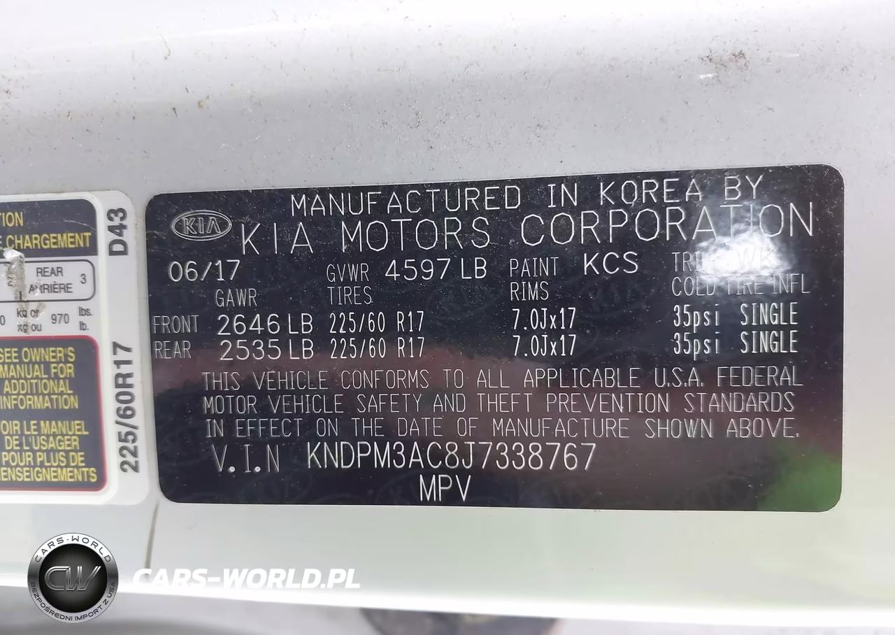 2018 Kia Sportage Lx VIN:KNDPM3AC8J7338767 - 9