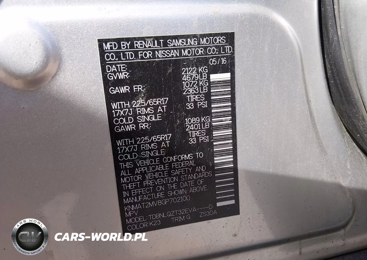 2016 Nissan Rogue S VIN:KNMAT2MV8GP702100 - 9