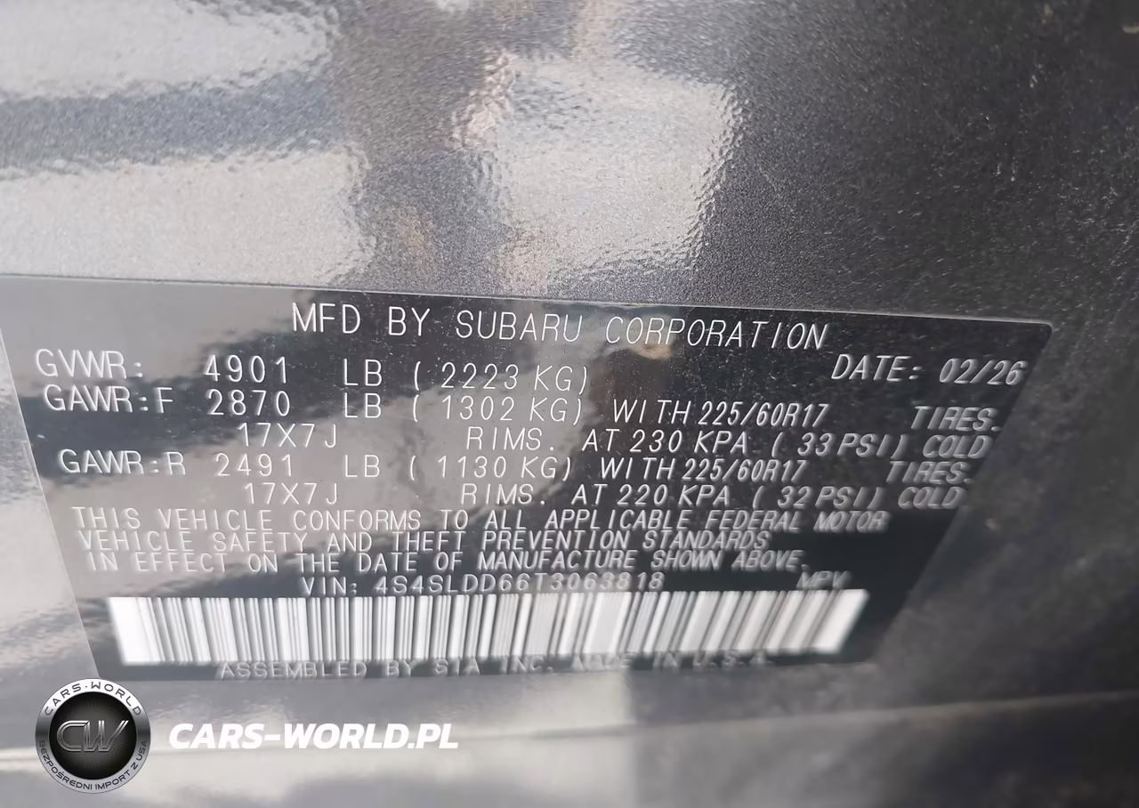 2026 Subaru Forester Premium VIN:4S4SLDD66T3063818 - 9