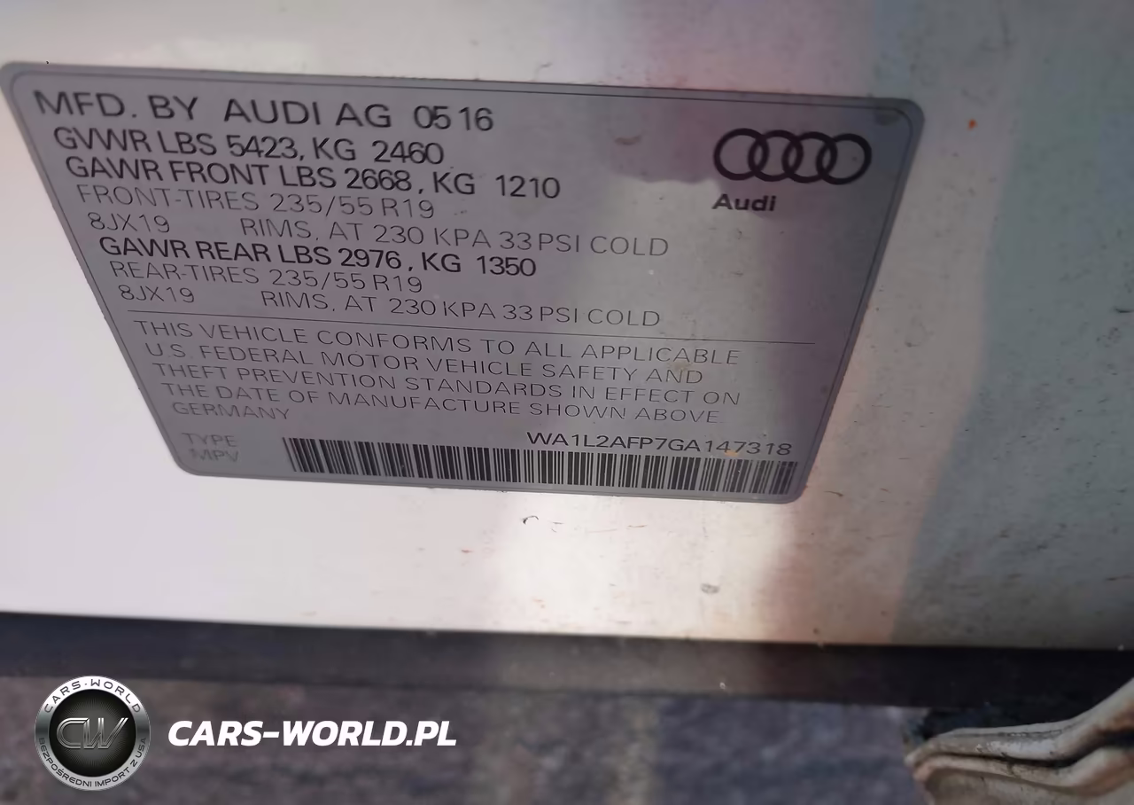 2016 Audi Q5 2.0T Premium VIN:WA1L2AFP7GA147318 - 9