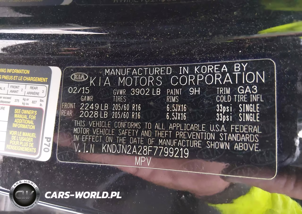 2015 Kia Soul VIN:KNDJN2A28F7799219 - 9