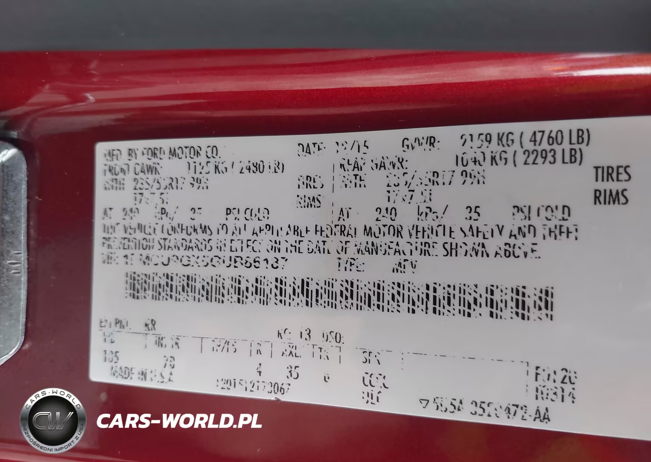 2016 Ford Escape Se VIN:1FMCU9GX5GUB86187 - 9