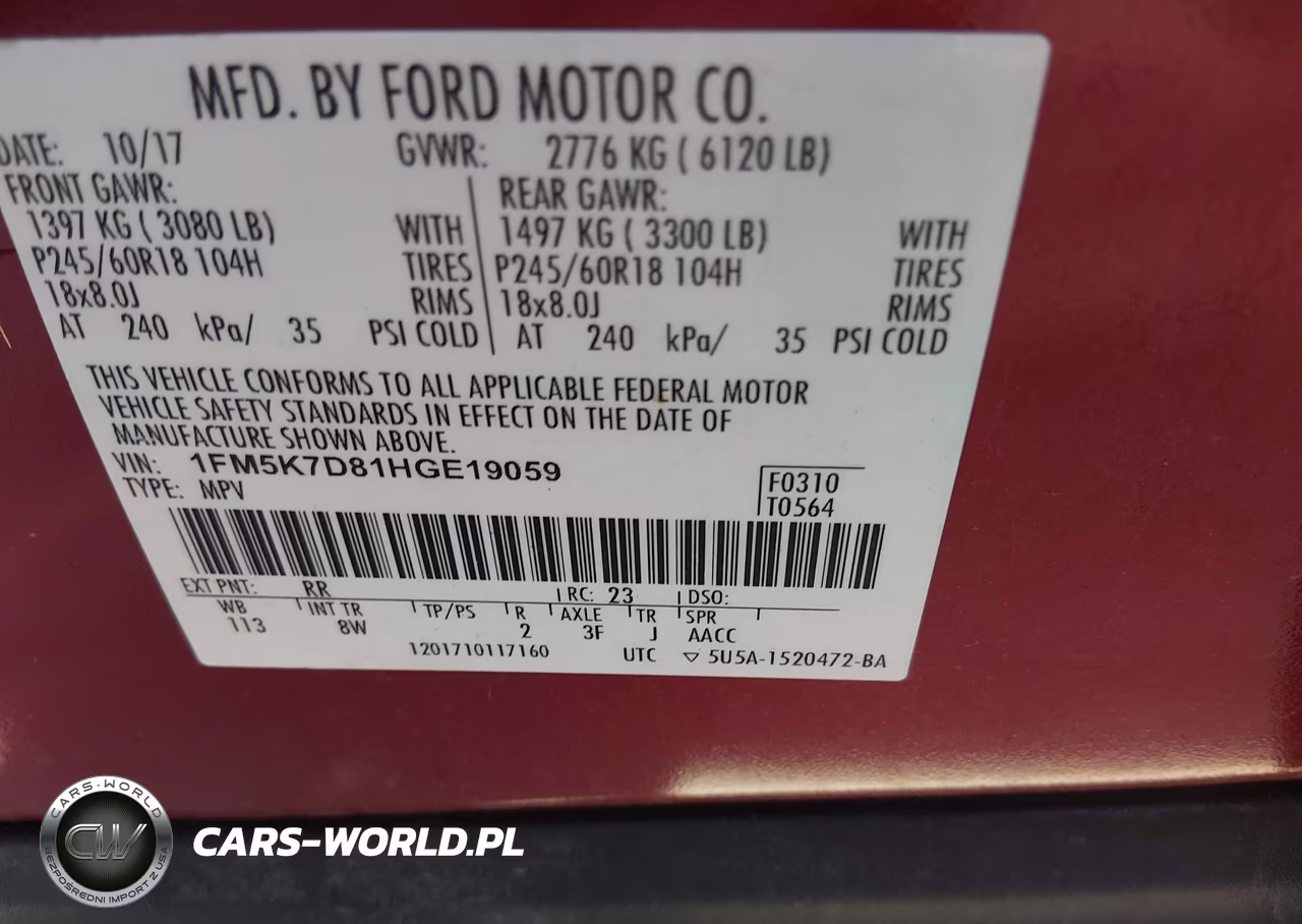 2017 Ford Explorer Xlt VIN:1FM5K7D81HGE19059 - 9