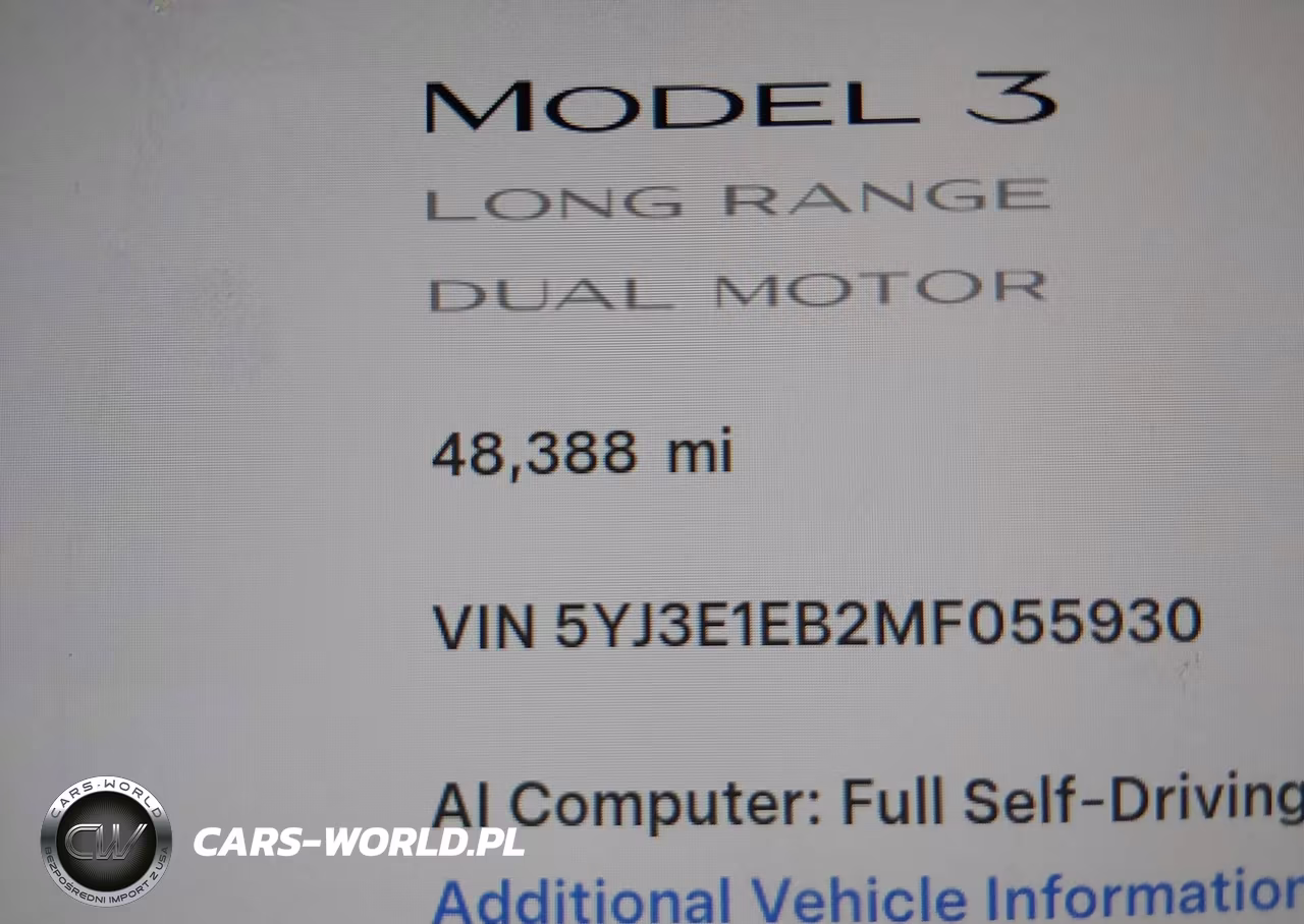 2021 Tesla Model 3 VIN:5YJ3E1EB2MF055930 - 15