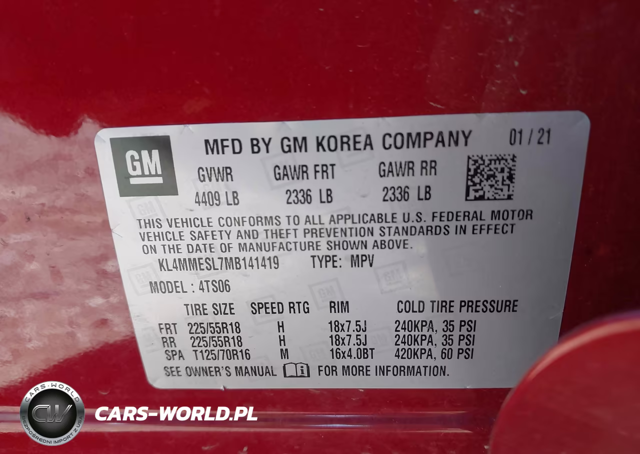 2021 Buick Encore Gx Awd Select VIN:KL4MMESL7MB141419 - 9
