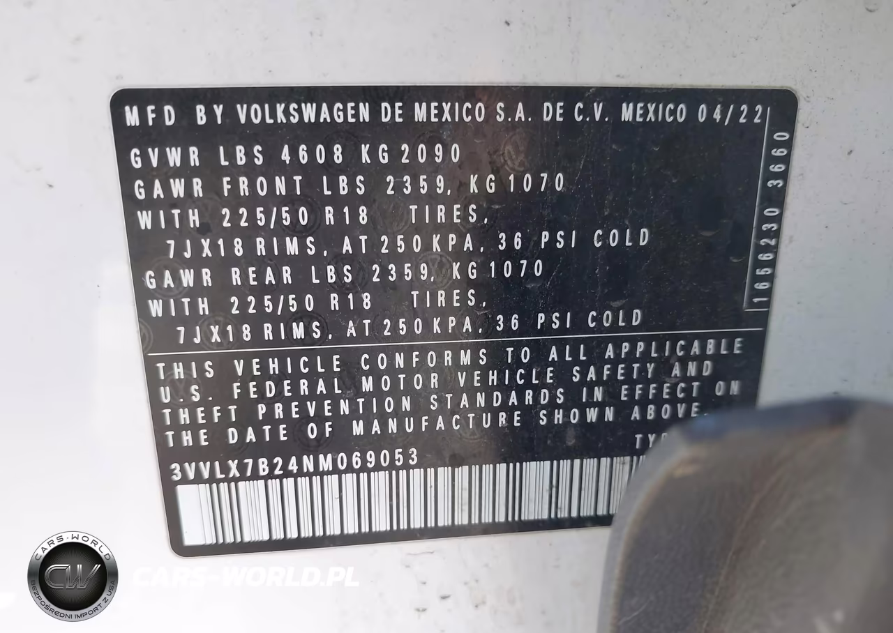 2022 Volkswagen Taos 1.5T Se VIN:3VVLX7B24NM069053 - 9