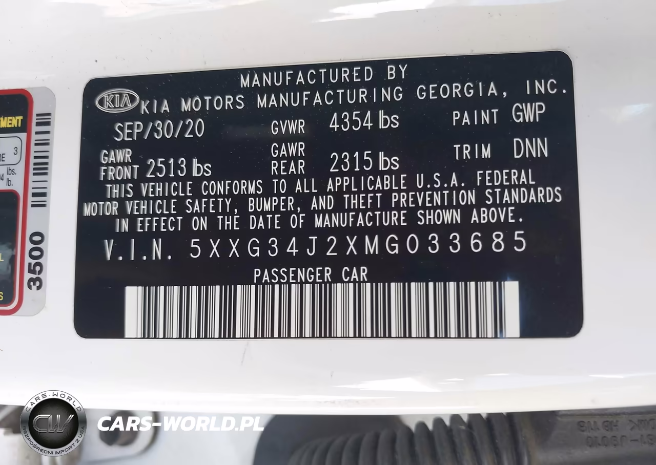 2021 Kia K5 Ex VIN:5XXG34J2XMG033685 - 9