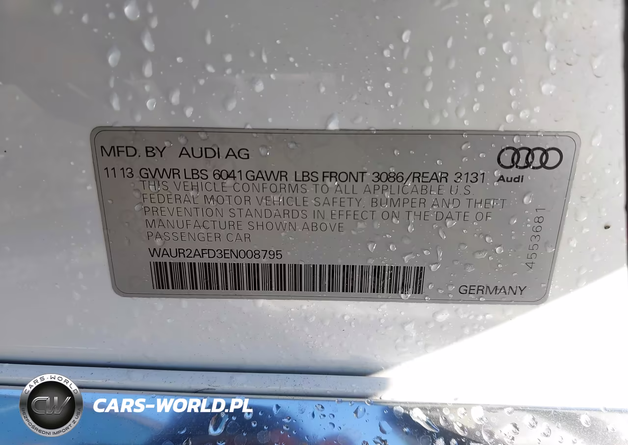2014 Audi A8 L 4.0T VIN:WAUR2AFD3EN008795 - 9