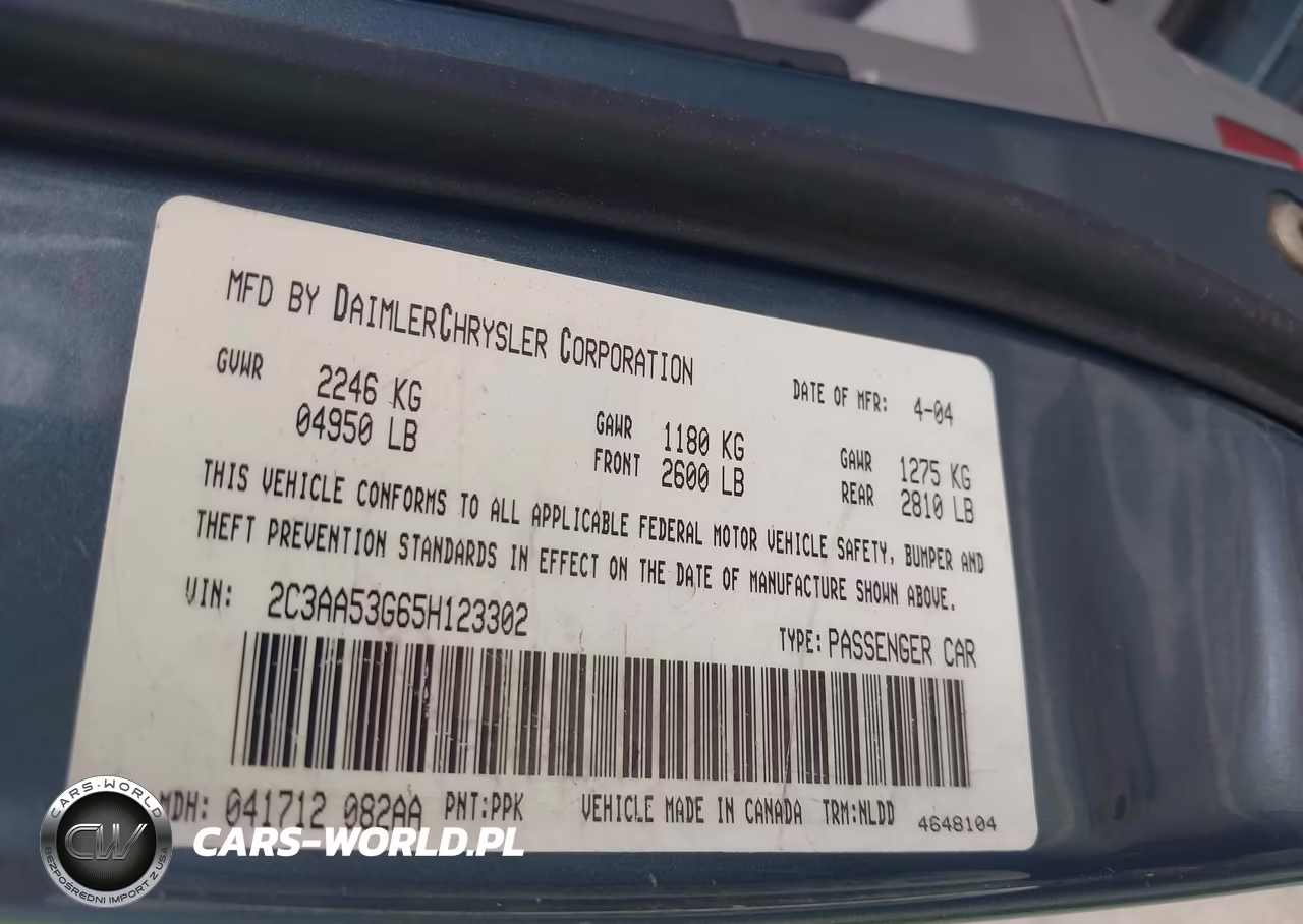 2005 Chrysler 300 Touring VIN:2C3AA53G65H123302 - 9