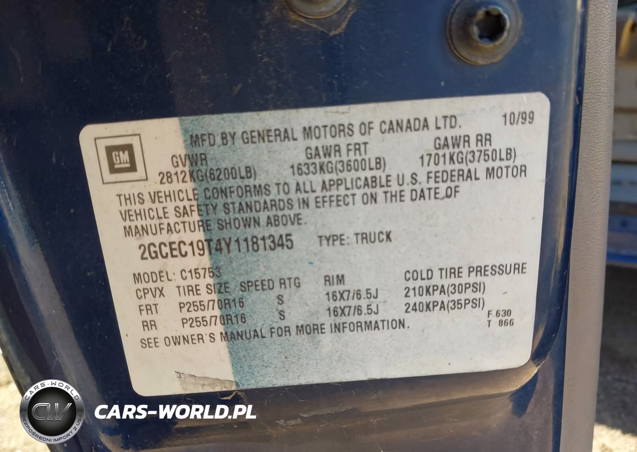 2000 Chevrolet Silverado 1500 Ls VIN:2GCEC19T4Y1181345 - 9