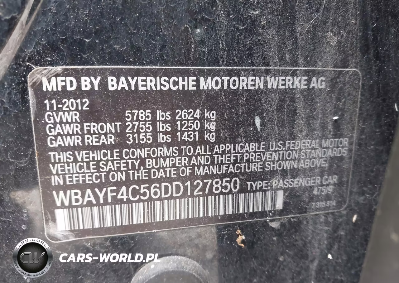 2013 BMW 740Li xDrive VIN:WBAYF4C56DD127850 - 9