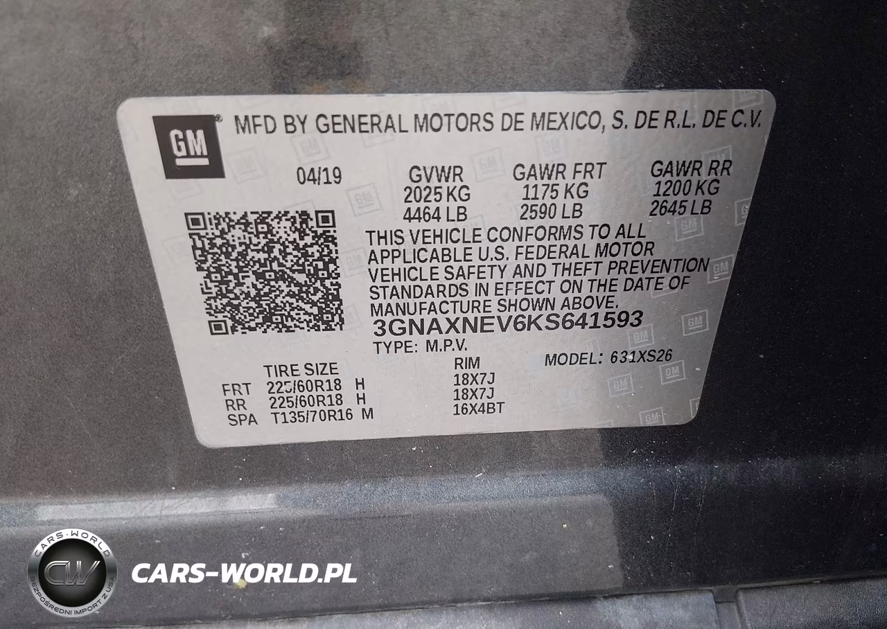 2019 Chevrolet Equinox Premier VIN:3GNAXNEV6KS641593 - 9