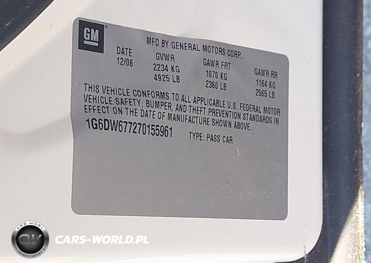 2007 Cadillac Sts V6 VIN:1G6DW677270155961 - 9