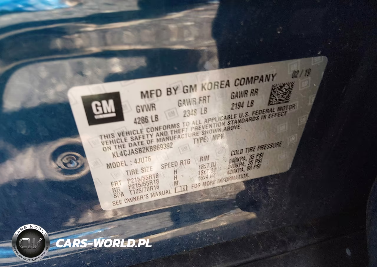 2019 Buick Encore Fwd Preferred VIN:KL4CJASB2KB869392 - 9