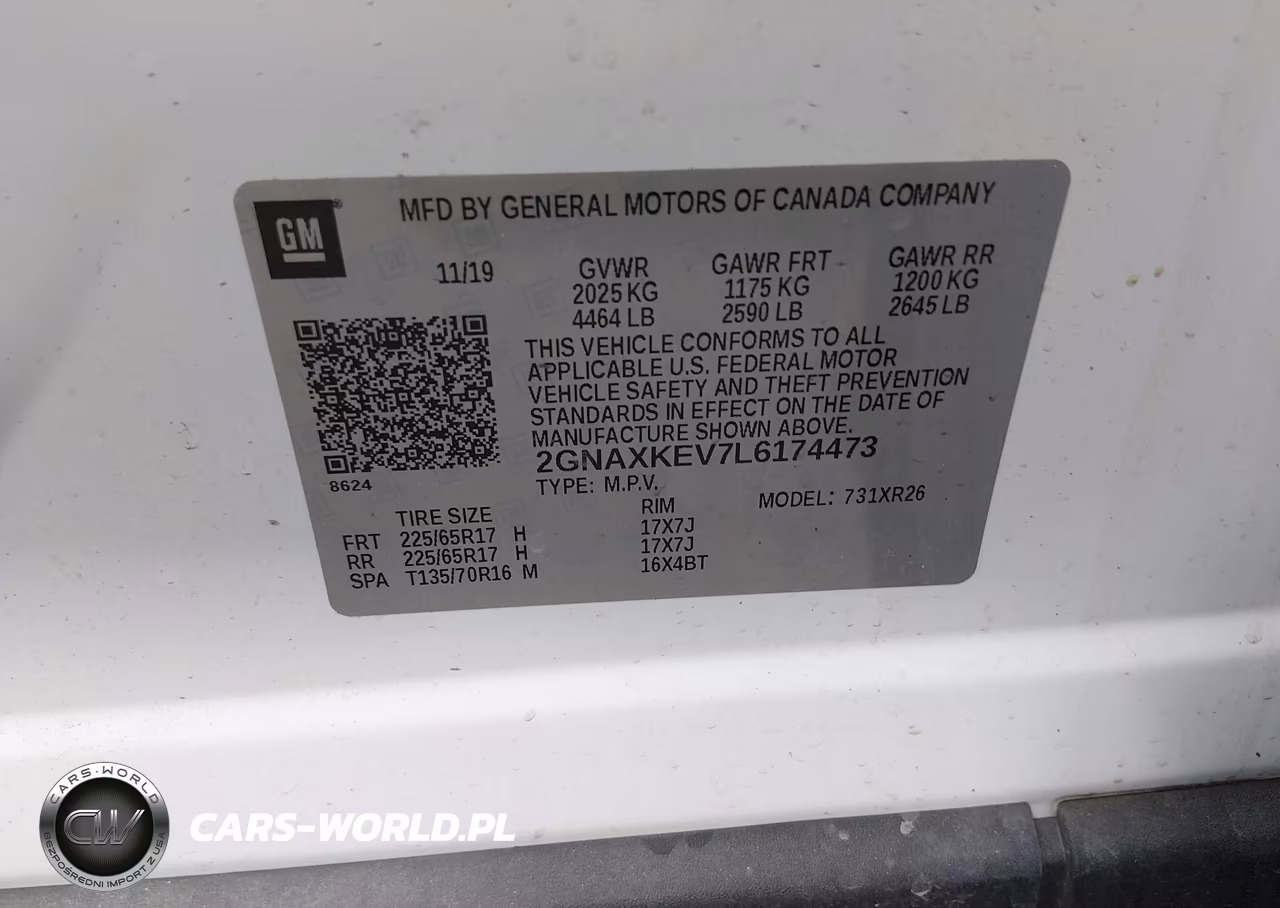 2020 Chevrolet Equinox Fwd Lt 1.5L Turbo VIN:2GNAXKEV7L6174473 - 9
