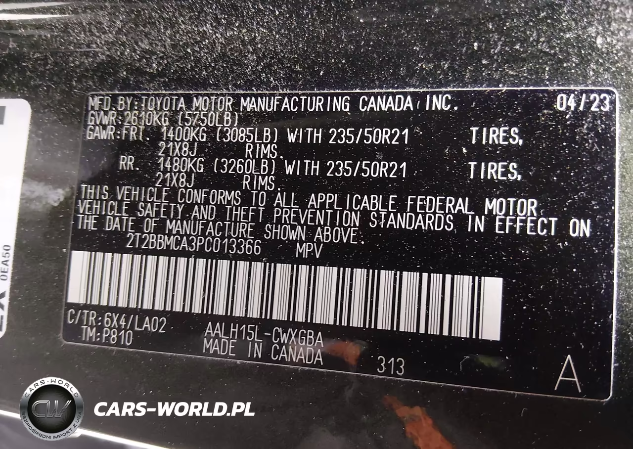 2023 Lexus Rx 350H Luxury VIN:2T2BBMCA3PC013366 - 9