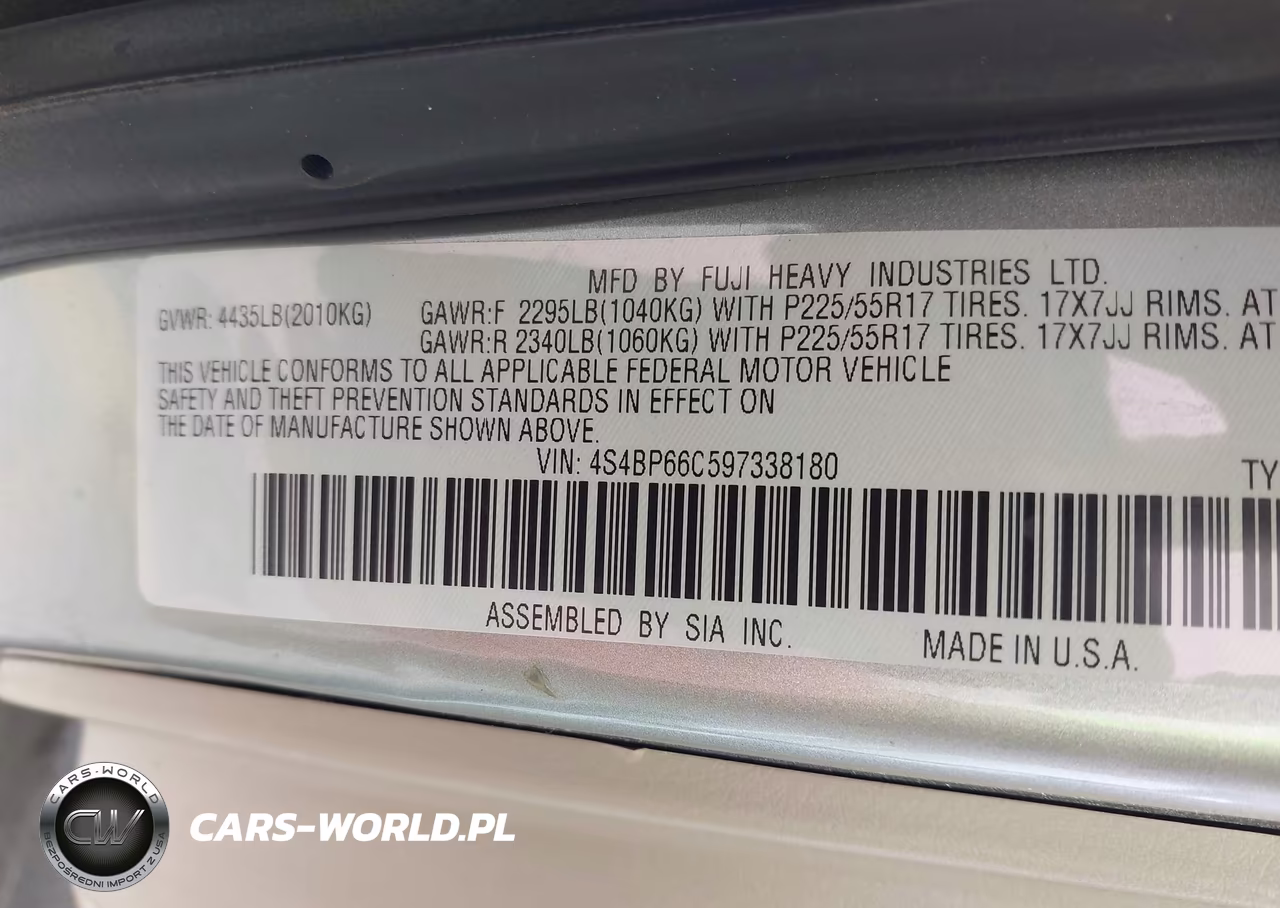 2009 Subaru Outback 2.5I Limited VIN:4S4BP66C597338180 - 9