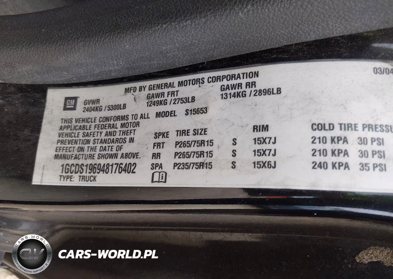 2004 Chevrolet Colorado Ls VIN:1GCDS196948176402 - 9