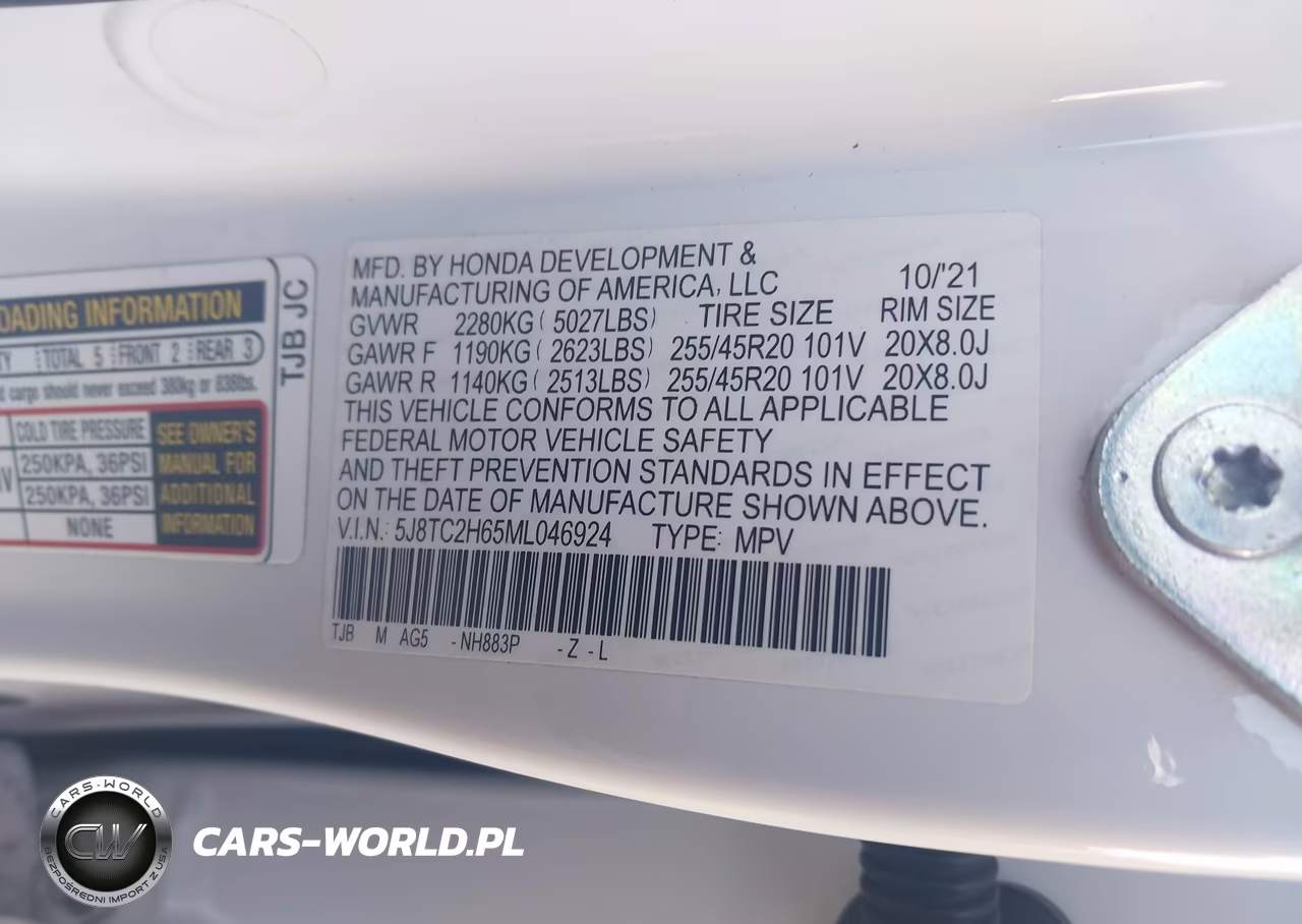 2021 Acura Rdx A-Spec Package VIN:5J8TC2H65ML046924 - 9