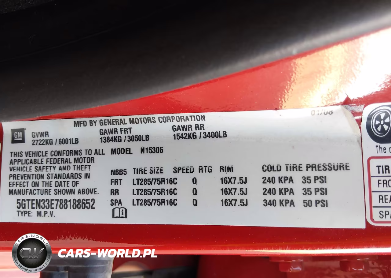 2008 Hummer H3 Suv VIN:5GTEN33E788188652 - 9