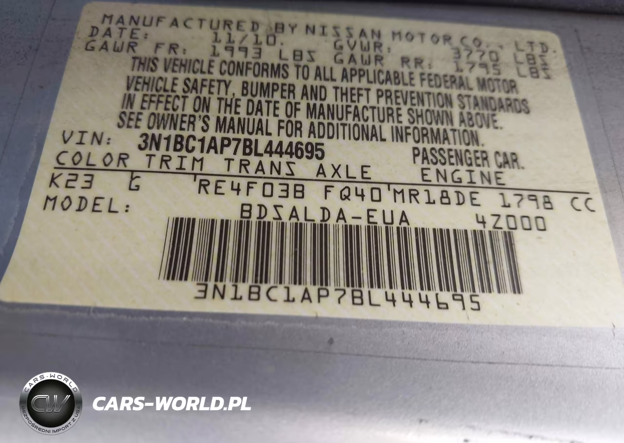 2011 Nissan Versa 1.8S VIN:3N1BC1AP7BL444695 - 9