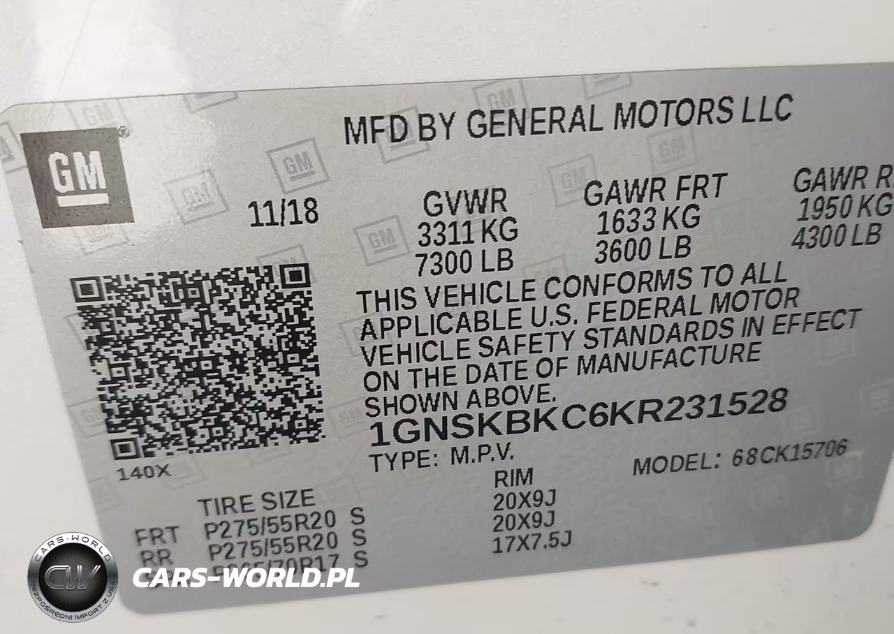 2019 Chevrolet Tahoe Lt VIN:1GNSKBKC6KR231528 - 9