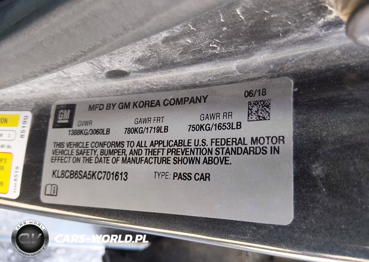2019 Chevrolet Spark Ls Cvt VIN:KL8CB6SA5KC701613 - 9