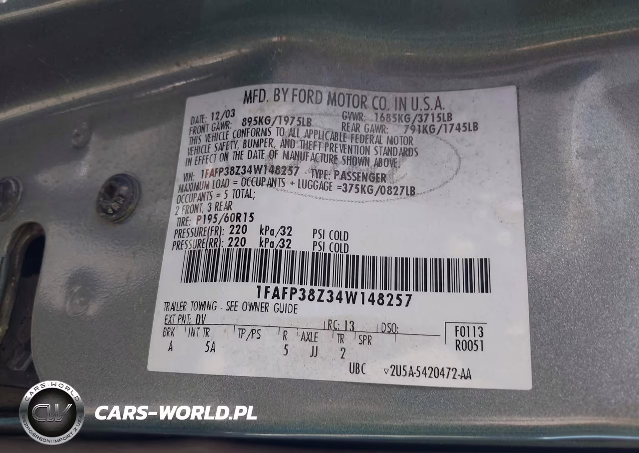 2004 Ford Focus Zts VIN:1FAFP38Z34W148257 - 9