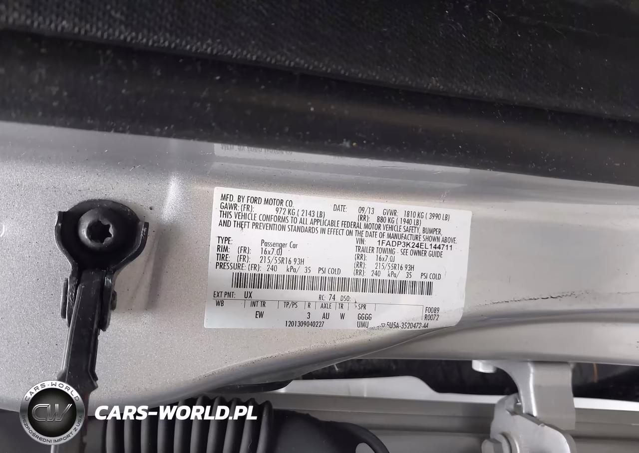2014 Ford Focus Se VIN:1FADP3K24EL144711 - 9