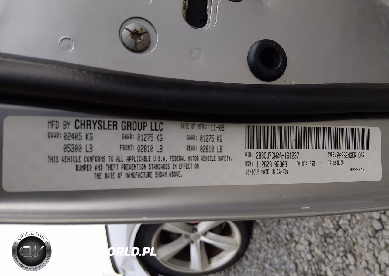 2010 Dodge Challenger Srt8 VIN:2B3CJ7DW0AH161237 - 9