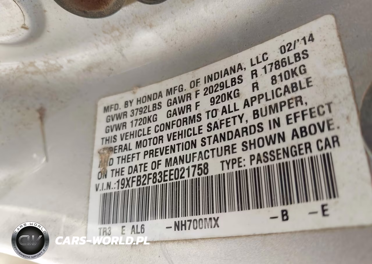 2014 Honda Civic Ex VIN:19XFB2F83EE021758 - 9