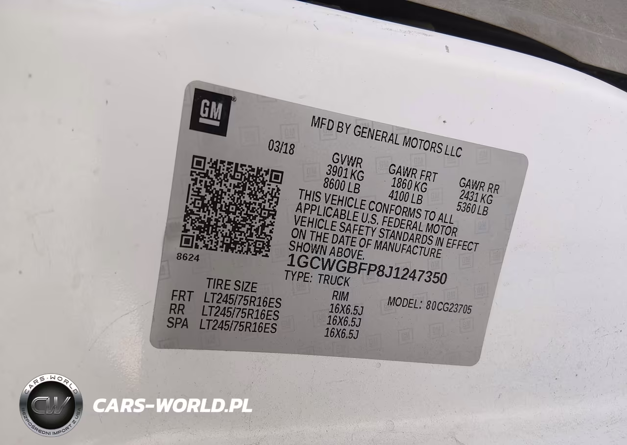 2018 Chevrolet Express 2500 Work Van VIN:1GCWGBFP8J1247350 - 9