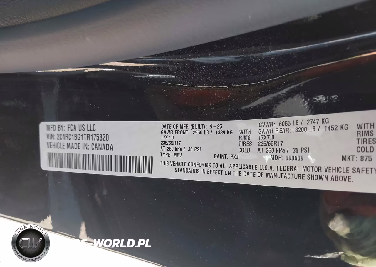 2026 Chrysler Pacifica Select VIN:2C4RC1BG1TR175320 - 9